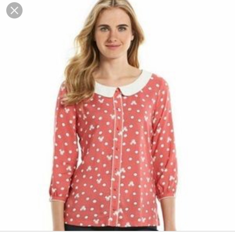 NWT Lauren Conrad Mickey Blouse